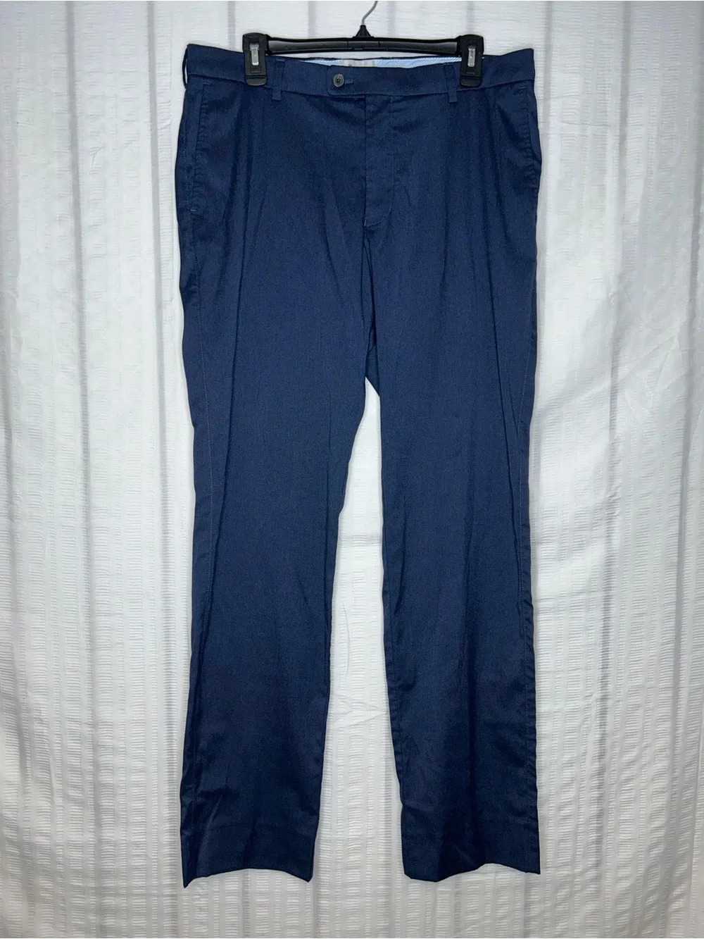 Peter Millar EB66 Pants Men's Size 34x32 Navy Trousers Performance Logo Back